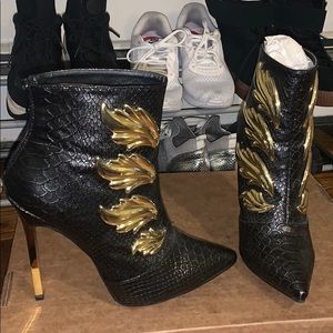 Stiletto heeled booties